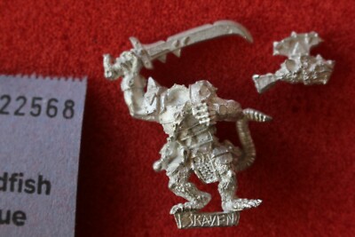 Games Workshop Warhammer Skaven Warlord Metal Fantasy Sigmar Figur Neu OOP 1998