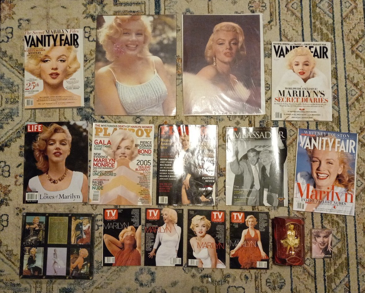 MARILYN MONROE supreme Rare Lot Magazines, Cards, Photos