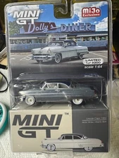 1:64 MiniGT 1954 Lincoln Capri Arctic White  / Blue MGT00631-MJC Raw Chase