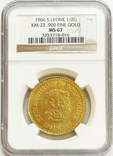 ½ Golde (Independence) - Sierra Leone – Numista