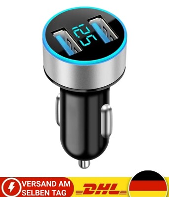 Quick Charge 3.1A - Auto Schnell USB Handy Ladegerät- mit LED Voltmeter Anzeige