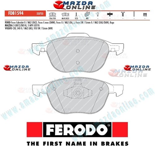 Pastillas de freno FERODO Formula Racing Performance TS2000 FDB1594 para Mazda3 BK BL - Imagen 5 de 5
