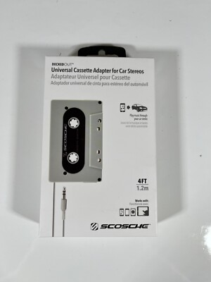 Scosche Decked Out Universal Cassette Adapter for Car Stereos NEW