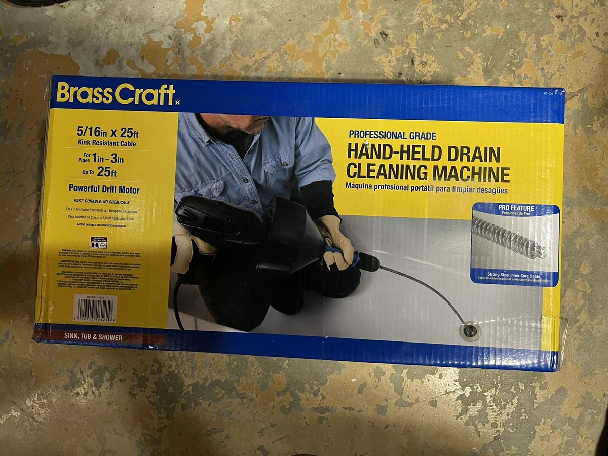 Brasscraft drain 2024 cleaning machine