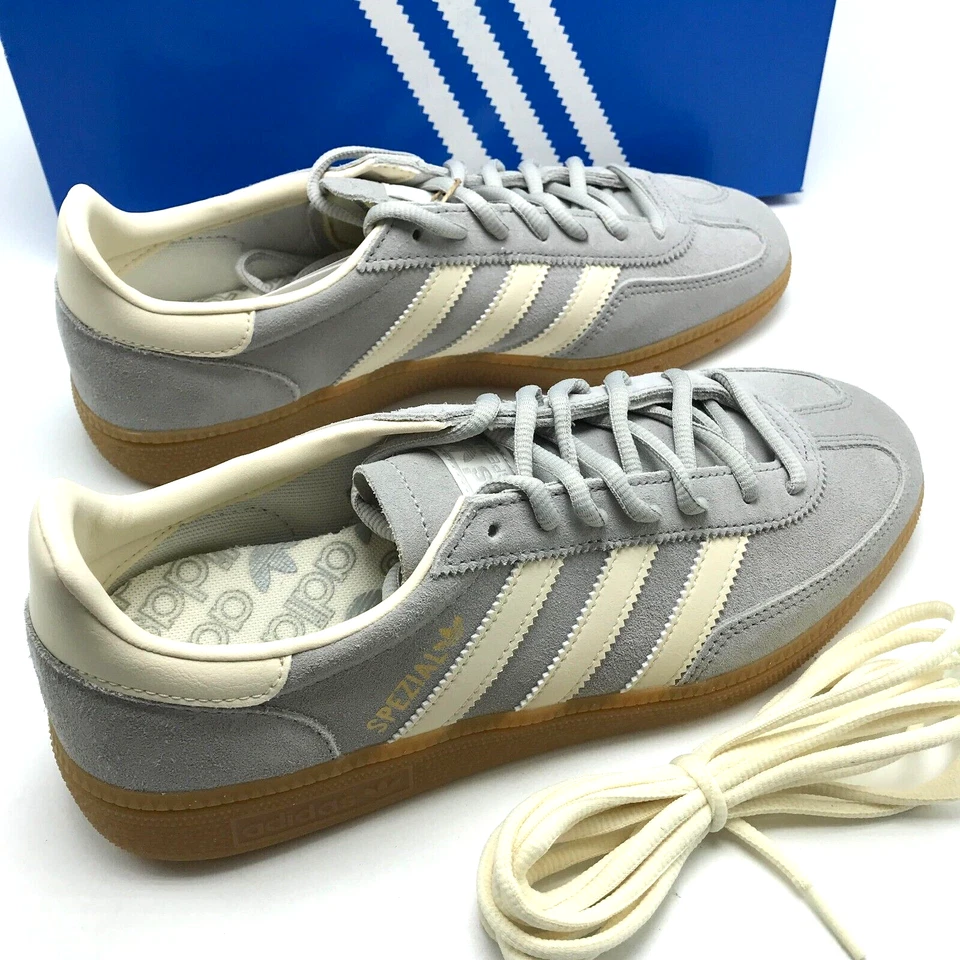 ADIDAS Originals Handball Spezial Grey Cream White IF7086 Men's shoes sz 8-11 - Image 4 of 4