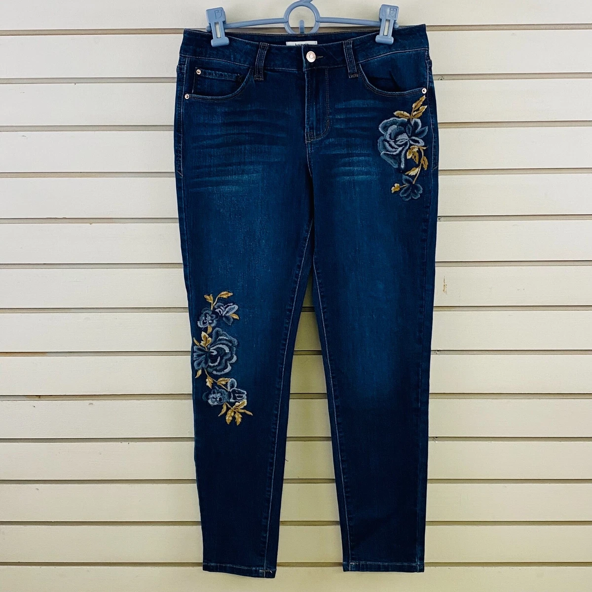 Kensie embroidered best sale jeans