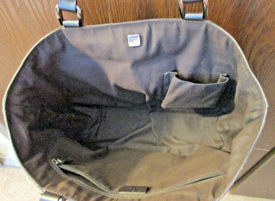 Auténtico BOLSO DE MANO ABADÍA GUCCI MARRÓN GG LONA/CUERO HECHO EN ITALIA Foto 4 de 4