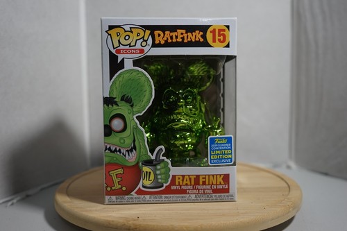 Pop! Icons Rat Fink 2019 Summer Convention Metallic Vinyl Figure #15