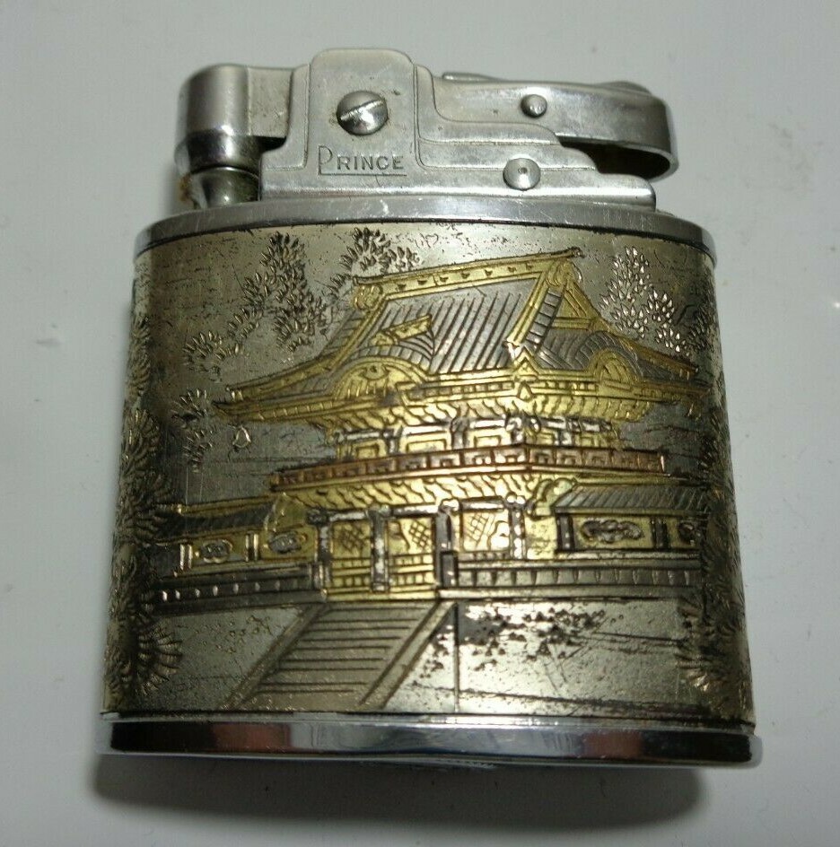 Vintage Prince Automatic Super Lighter Japan Scene 1 of 2 Made 234754
