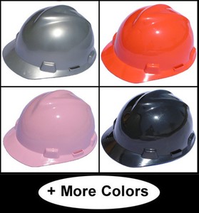 MSA V-Gard Cap Style Safety Hard Hat "NEW" One Touch 