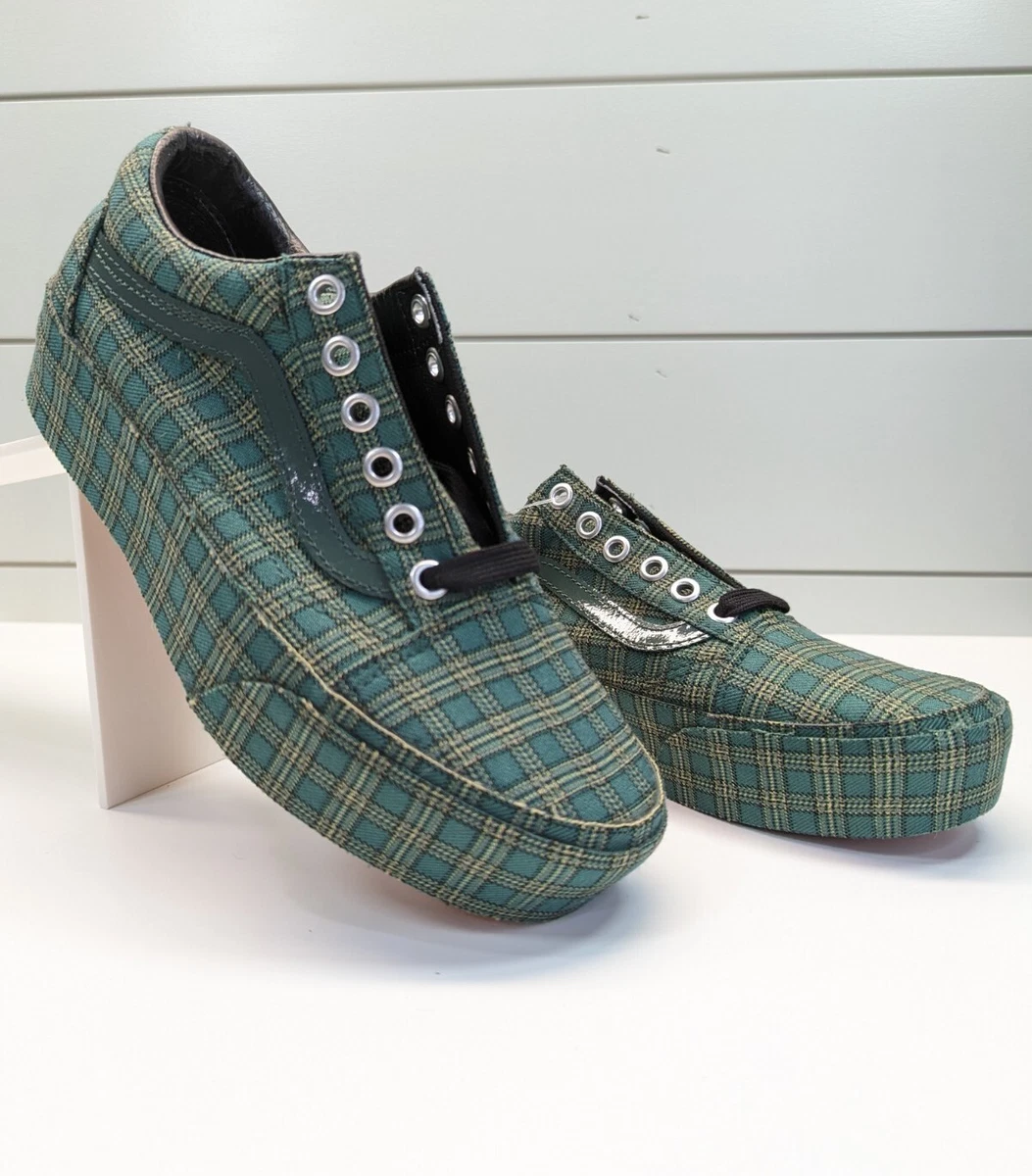 Plaid platform best sale vans