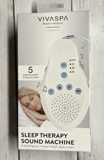 Vivaspa Sleep Therapy Sound Machine 5 Soothing Sounds With Timer