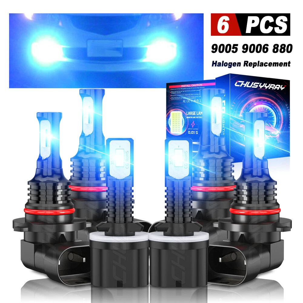 For Tahoe 2001-2006 - 6x Blue LED Headlight High Low Beam Fog Light Bulbs
Opens in a new window or t