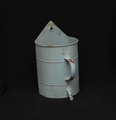 Rustic Blue Watering Can Flower Holder / Planter / Dried Herbs - Farmhouse Decor