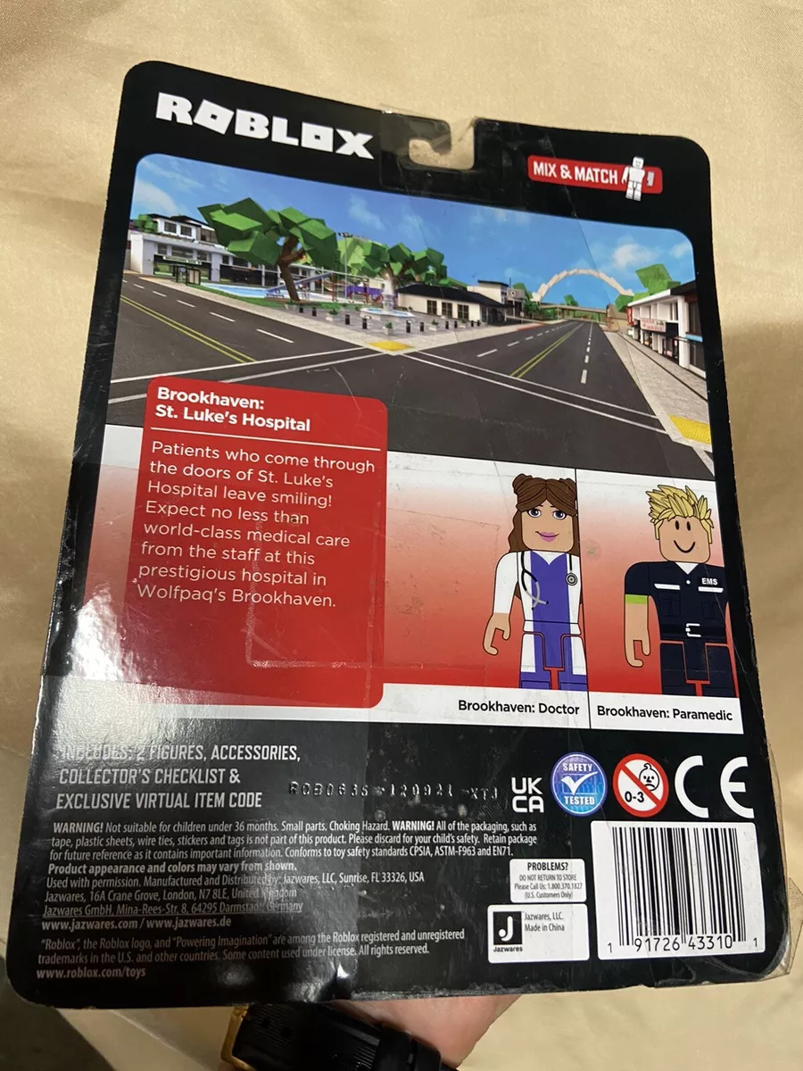  Roblox Action Collection - Brookhaven: St. Luke's Hospital Game  Pack [Includes Exclusive Virtual Item] : Everything Else