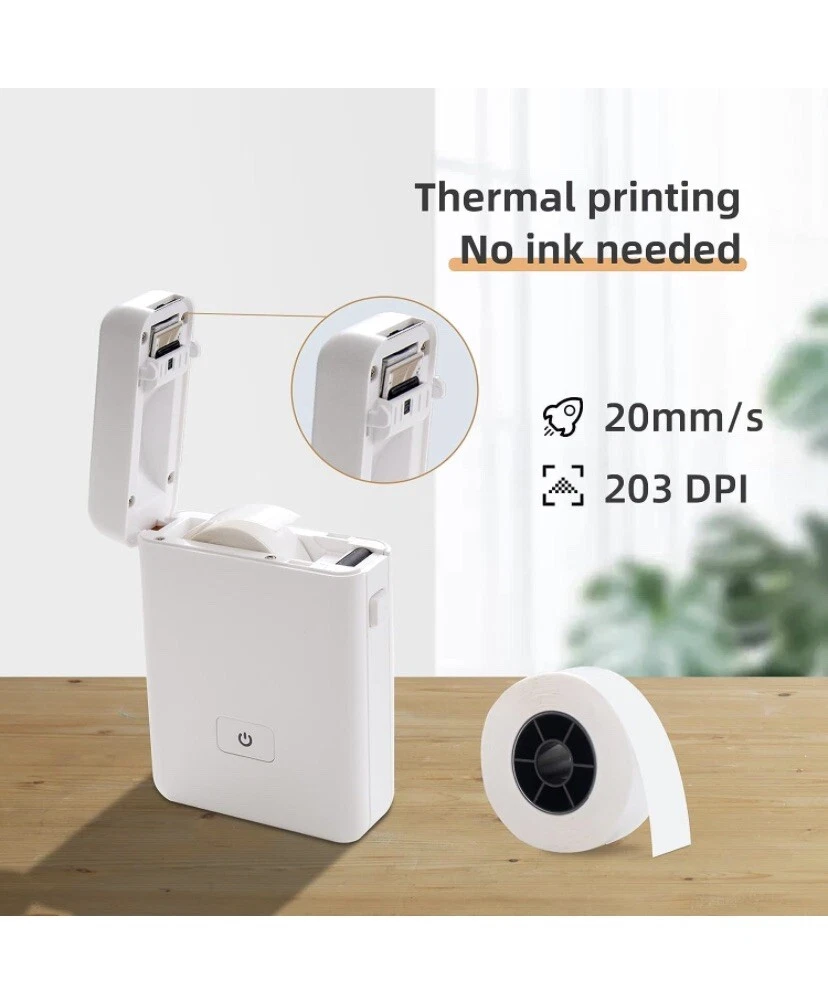 Bluetooth Label Maker HP2 with Tape Portable Handheld Printer  