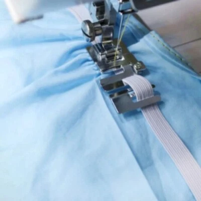 Domestic Sewing Machine Preser Foot High Quality Elastic Cord Fabric Stretch - Image 1 of 4