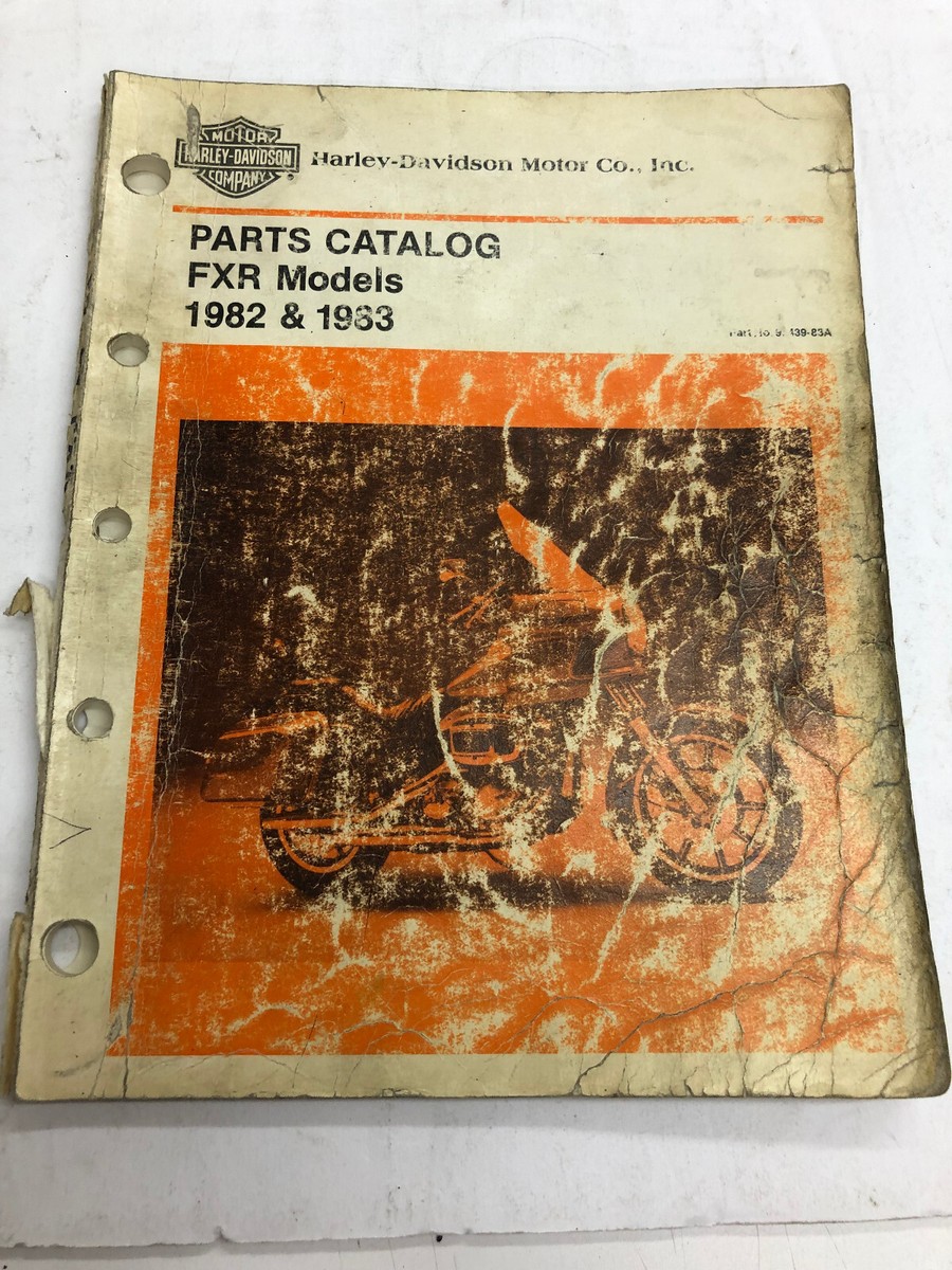 HARLEY-DAVIDSON FXR parts catalog 1982-1983 P/N 99439-83A FXRT