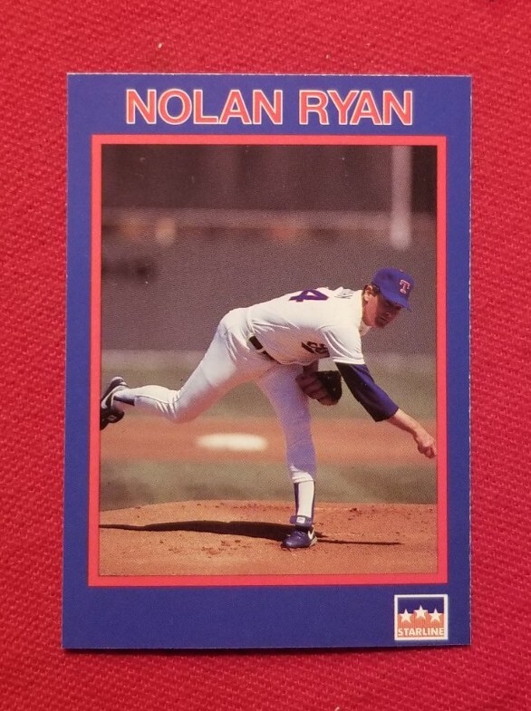 1990 Starline Long John Silver's Nolan Ryan #26 Texas Rangers FREE SHIPPING