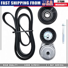For 96-05 Chevy Astro Gmc Safari 4.3l Serpentine Belt Tensioner Idler Pulley Kit