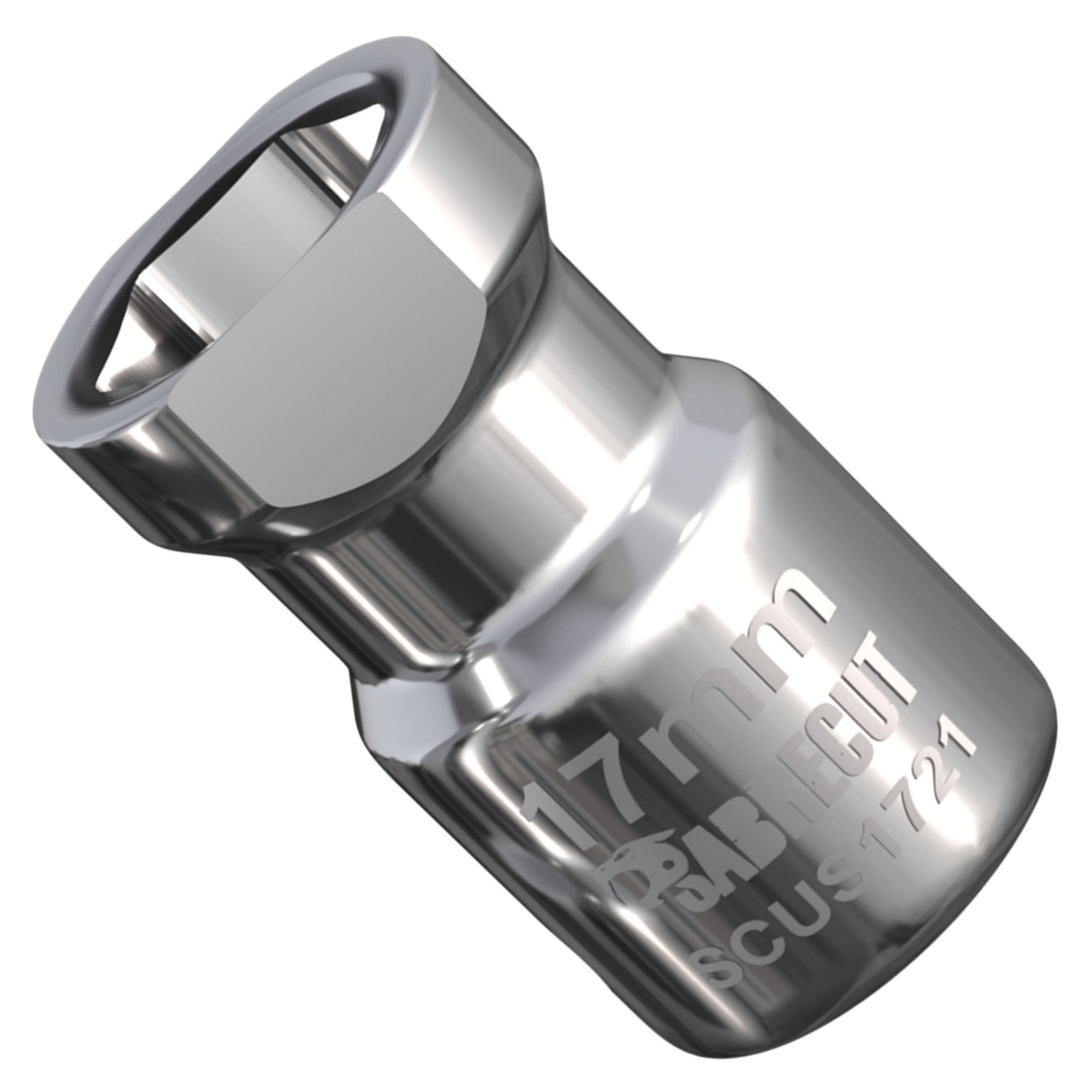 SabreCut 17mm Channel Socket for 41mmx21mm Unistrut Channel 1/2"" Drive M10 Bolts
