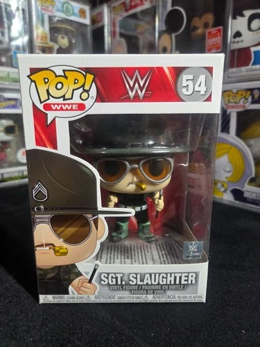 Funko Pop! Vinyl: WWE - Sgt. Slaughter #54 (WITH HARD PLASTIC CONTAINTER)