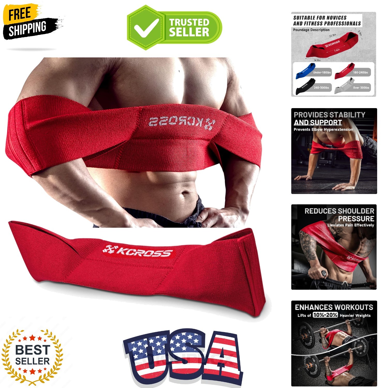 Banda de prensa de banco anti-ajuste para hombres y mujeres - Herramienta de mejora de elevación definitiva