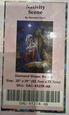 Diamond Art Club Nativity scene by Marcella Corti 20: x 29" NOB. OOP