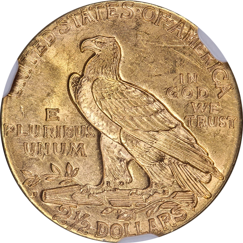 1925-D Indian Gold $2.50 NGC MS64 Superb Eye Appeal Strong Strike - Image 2 of 4