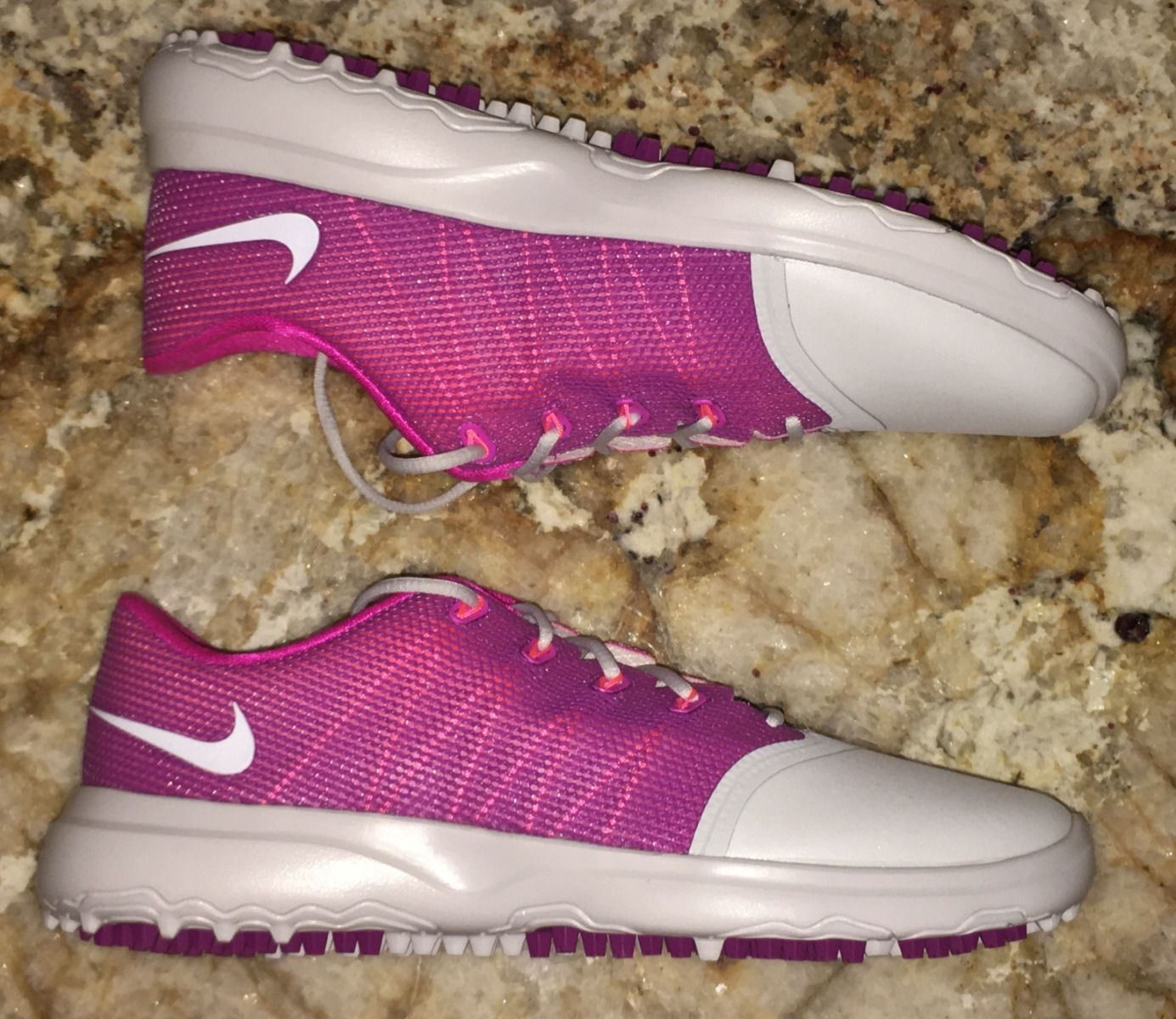 NIKE Lunar Empress 2 Platinum Grey Purple Pink Golf Shoes Cleats NEW Womens 6.5 thumbnail 2