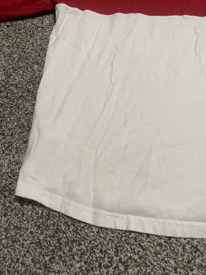 J AMERICA Disney FANTASMIC Two Tone Red & White Shirt - Mens XXL Long Sleeve  - Image 2 of 4