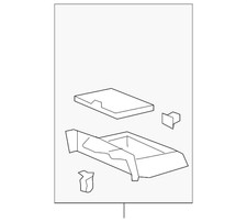 Genuine Honda Console Tray 83450-scv-a91za