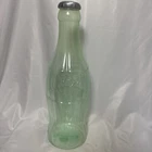Vintage Coca Cola Coke Plastic Bottle 23” Tall Piggy Bank Coin Storage Green