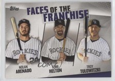2019 Topps Faces of the Franchise Troy Tulowitzki Todd Helton Nolan Arenado 0t2