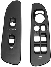 Door Window Switch Bezel Set for 02-10 Dodge Ram 1500 2500 Black
