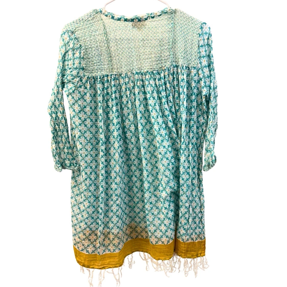 Roller Rabbit Women’s 3/4 Sleeve Tunic Shirt, XS, Boho - Image 2 of 4