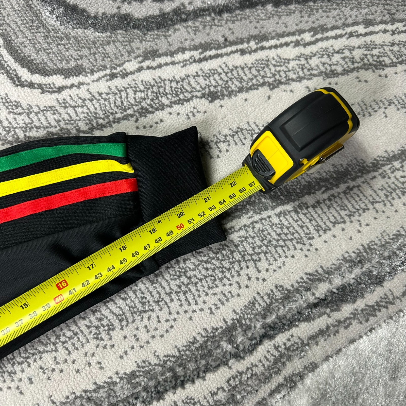 Vintage Adidas Chile 20 Black Sz Small Reggae Rasta Stripe Trefoil Track Jacket image 7