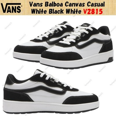 Vans Balboa Canvas Casual Weiß Schwarz Weiß V2815 Herren Gr.