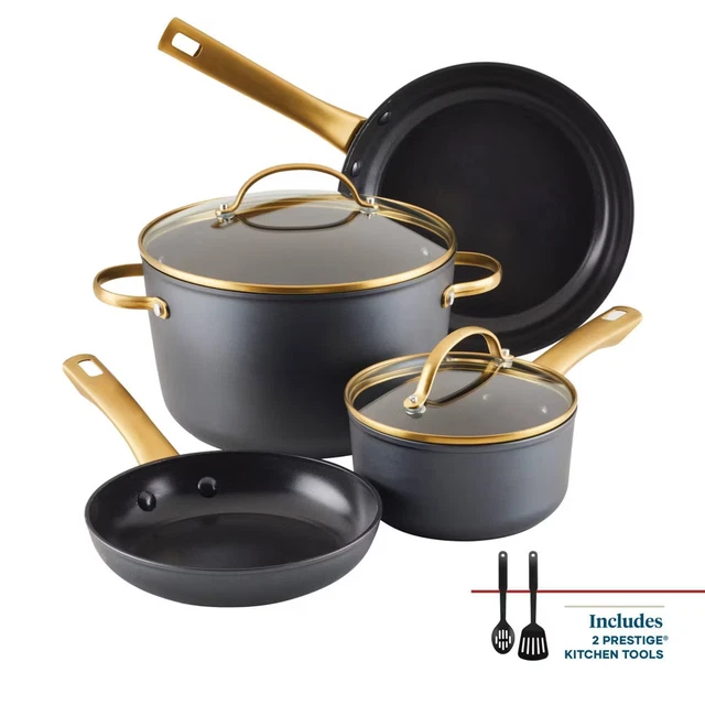 Farberware Forged Induction 8pc Ceramic Nonstick Cookware Set