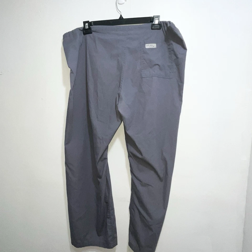 Pantalones Uniforme Médico Gris URBANE SCRUBS Cordón Cintura XLG 30 Entrepierna Foto 3 de 4