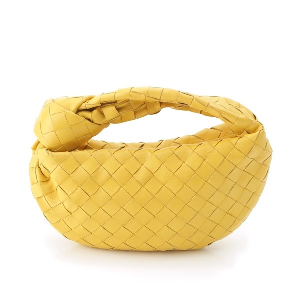Bottega Veneta Intrecciato Mini Leather Jodie HandBag Yellow 941266