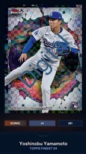 2024 Topps Bunt Finest Yoshinobu Yamamoto Iconic RC Digital Card