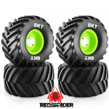 4PSC Od133Mm 1/10 Monster Truck Buggy Tires Wheel 12Mm Hex for Traxxas HIMOTO HS