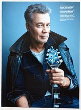 EDDIE VAN HALEN~ORIGINAL 2023 POSTER~FULL PAGE MAGAZINE PINUP CLIPPING ROCK ART