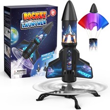 Spinner Rocket Launcher for Kids 200ft Self Launching Rocket Toy Gift