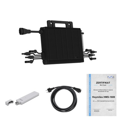 Hoymiles HMS 1600/1800/2000 + Anschlusskabel + DTU + Zertifikat Wechselrichter
