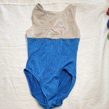 Visions Girls' Blue Sleeveless Gymnastics Leotard Size 8X Leotards  Unitards