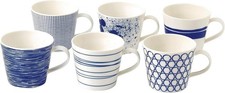 Royal Doulton - Pacific Mixed Patterns Mugs Set of 6