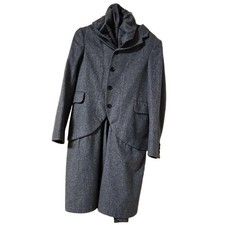 Comme des Garcons Docking Coat XS Gray Used Outer Jacket -Shipping from Japan
