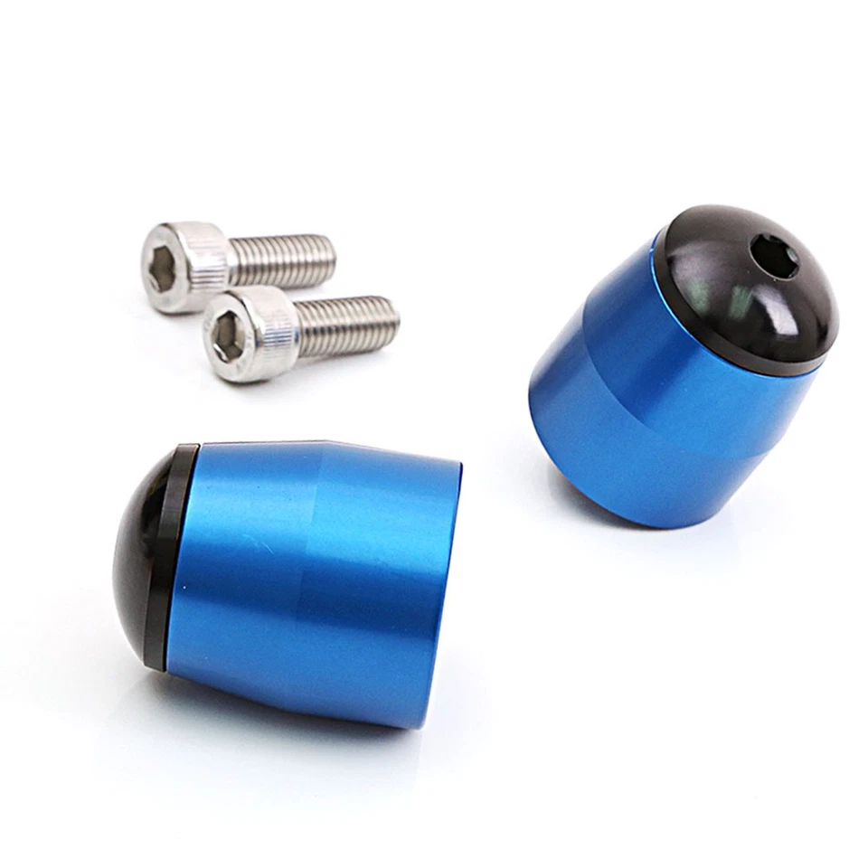 Pesas de extremo de barra CNC azul para Kawasaki ZX-9R Ninja 94-03 02 01 00 99 98 97 BEK Foto 4 de 4